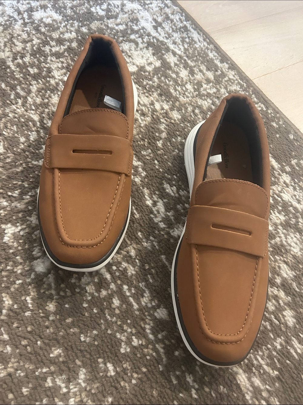 Goodfellow & Co Cognac Brown Slip-On Loafers